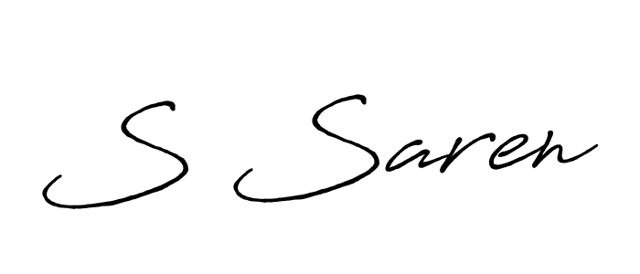 How to Draw S Saren signature style? Antro_Vectra_Bolder is a latest design signature styles for name S Saren. S Saren signature style 7 images and pictures png