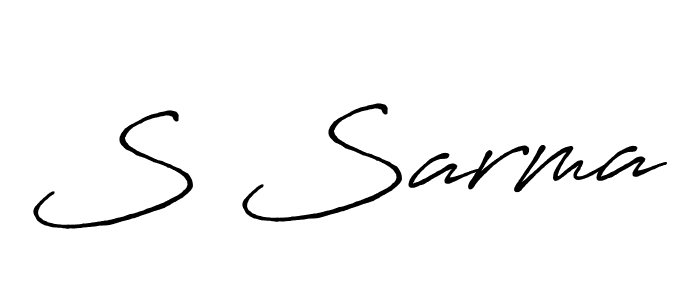 S Sarma stylish signature style. Best Handwritten Sign (Antro_Vectra_Bolder) for my name. Handwritten Signature Collection Ideas for my name S Sarma. S Sarma signature style 7 images and pictures png