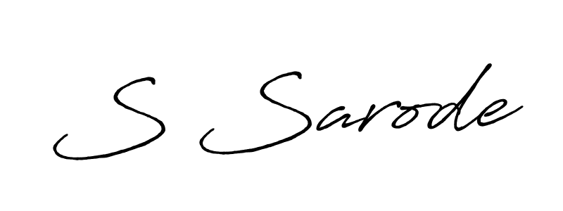 You should practise on your own different ways (Antro_Vectra_Bolder) to write your name (S Sarode) in signature. don't let someone else do it for you. S Sarode signature style 7 images and pictures png