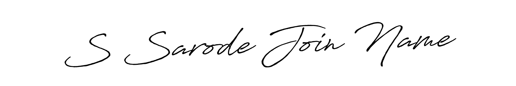 if you are searching for the best signature style for your name S Sarode Join Name. so please give up your signature search. here we have designed multiple signature styles  using Antro_Vectra_Bolder. S Sarode Join Name signature style 7 images and pictures png