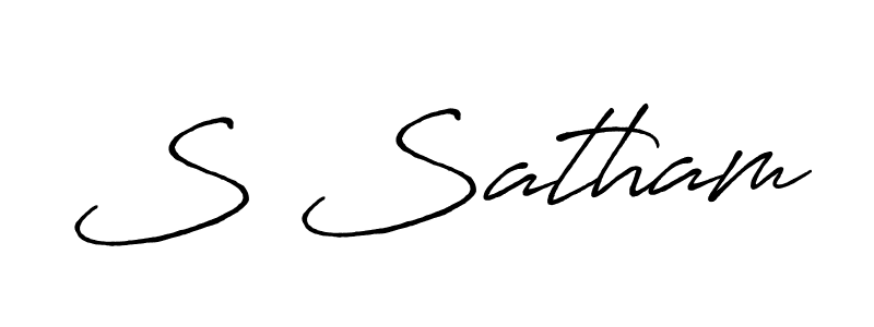Best and Professional Signature Style for S Satham. Antro_Vectra_Bolder Best Signature Style Collection. S Satham signature style 7 images and pictures png