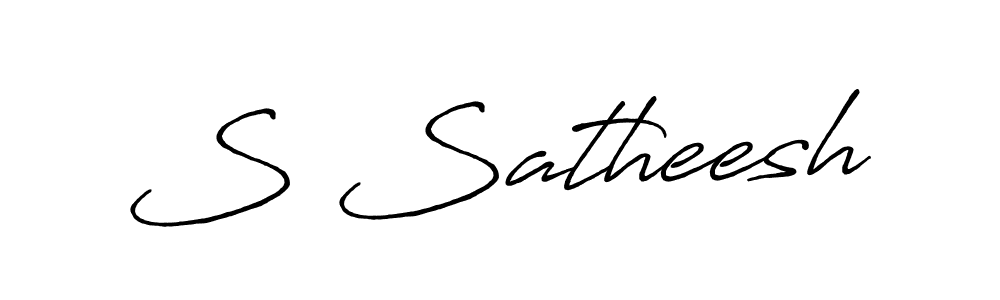 How to make S Satheesh signature? Antro_Vectra_Bolder is a professional autograph style. Create handwritten signature for S Satheesh name. S Satheesh signature style 7 images and pictures png