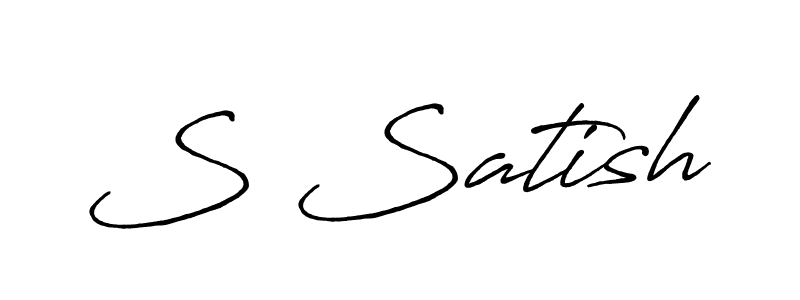 Also we have S Satish name is the best signature style. Create professional handwritten signature collection using Antro_Vectra_Bolder autograph style. S Satish signature style 7 images and pictures png