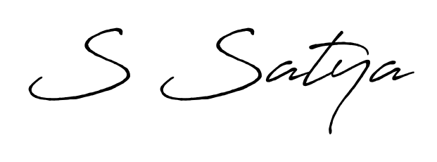 Download transparent PNG signature for name S Satya styled with Antro_Vectra_Bolder font. Ready to paste directly into PDF and Word agreements. S Satya signature style 7 images and pictures png
