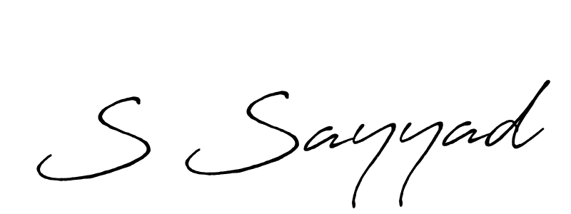 This is the best signature style for the S Sayyad name. Also you like these signature font (Antro_Vectra_Bolder). Mix name signature. S Sayyad signature style 7 images and pictures png