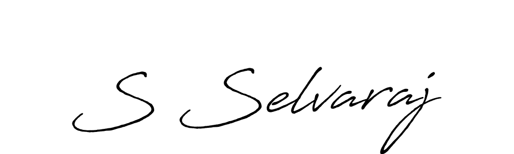 This is the best signature style for the S Selvaraj name. Also you like these signature font (Antro_Vectra_Bolder). Mix name signature. S Selvaraj signature style 7 images and pictures png