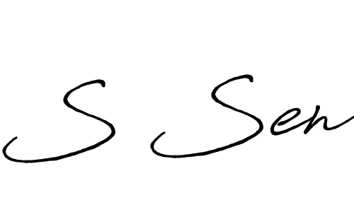 How to Draw S Sen signature style? Antro_Vectra_Bolder is a latest design signature styles for name S Sen. S Sen signature style 7 images and pictures png