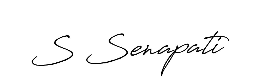 You should practise on your own different ways (Antro_Vectra_Bolder) to write your name (S Senapati) in signature. don't let someone else do it for you. S Senapati signature style 7 images and pictures png