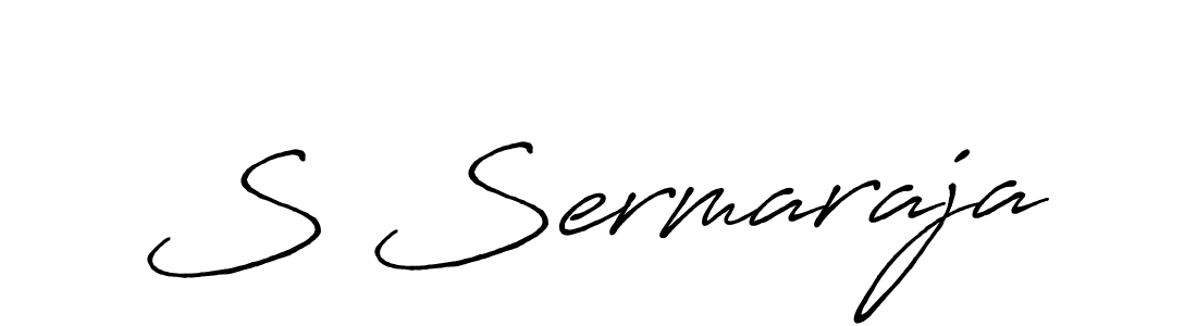 Create a beautiful signature design for name S Sermaraja. With this signature (Antro_Vectra_Bolder) fonts, you can make a handwritten signature for free. S Sermaraja signature style 7 images and pictures png