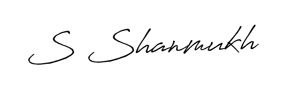 Similarly Antro_Vectra_Bolder is the best handwritten signature design. Signature creator online .You can use it as an online autograph creator for name S Shanmukh. S Shanmukh signature style 7 images and pictures png