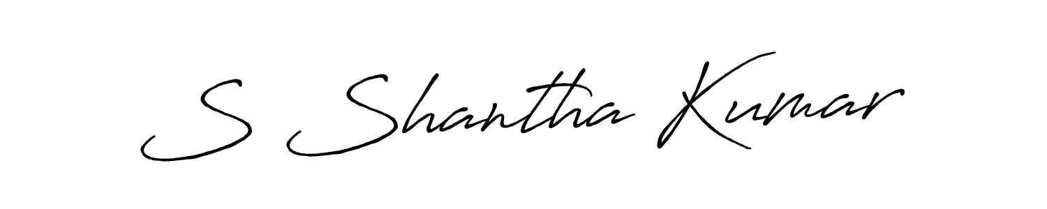 Make a beautiful signature design for name S Shantha Kumar. Use this online signature maker to create a handwritten signature for free. S Shantha Kumar signature style 7 images and pictures png