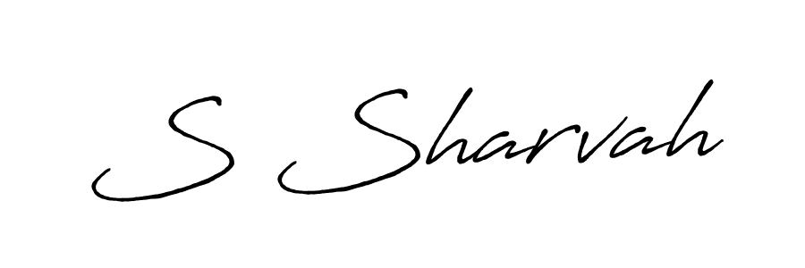 The best way (Antro_Vectra_Bolder) to make a short signature is to pick only two or three words in your name. The name S Sharvah include a total of six letters. For converting this name. S Sharvah signature style 7 images and pictures png