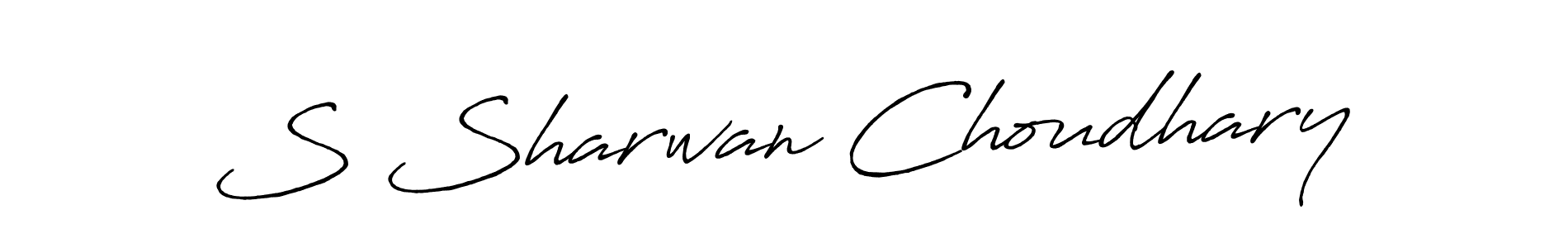 You should practise on your own different ways (Antro_Vectra_Bolder) to write your name (S Sharwan Choudhary) in signature. don't let someone else do it for you. S Sharwan Choudhary signature style 7 images and pictures png
