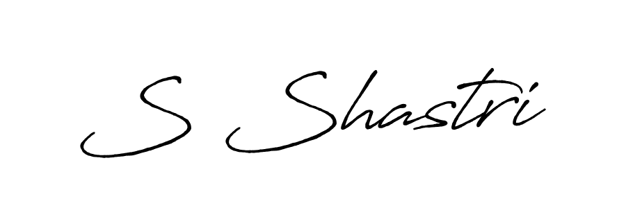 Use a signature maker to create a handwritten signature online. With this signature software, you can design (Antro_Vectra_Bolder) your own signature for name S Shastri. S Shastri signature style 7 images and pictures png
