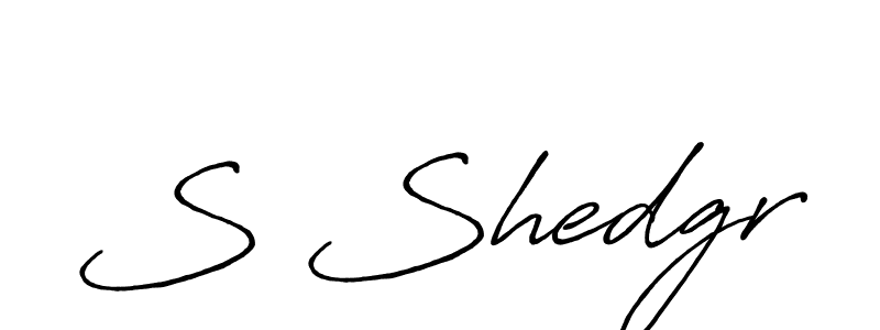 Use a signature maker to create a handwritten signature online. With this signature software, you can design (Antro_Vectra_Bolder) your own signature for name S Shedgr. S Shedgr signature style 7 images and pictures png