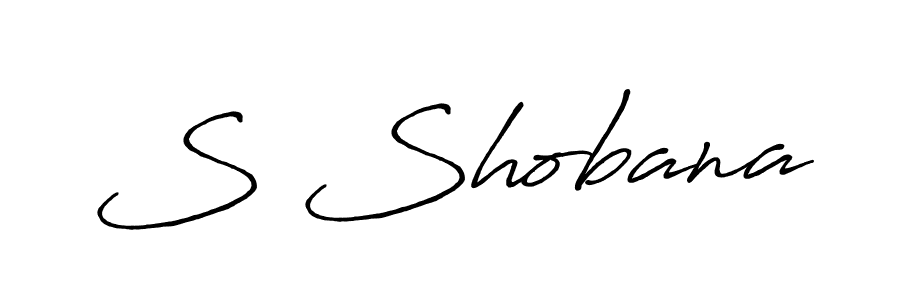 Also You can easily find your signature by using the search form. We will create S Shobana name handwritten signature images for you free of cost using Antro_Vectra_Bolder sign style. S Shobana signature style 7 images and pictures png