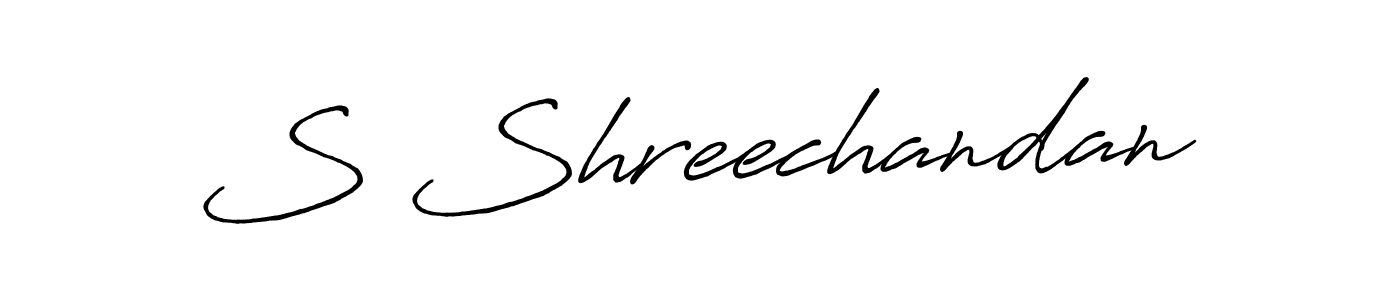 Also we have S Shreechandan name is the best signature style. Create professional handwritten signature collection using Antro_Vectra_Bolder autograph style. S Shreechandan signature style 7 images and pictures png