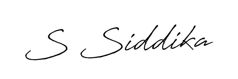 S Siddika stylish signature style. Best Handwritten Sign (Antro_Vectra_Bolder) for my name. Handwritten Signature Collection Ideas for my name S Siddika. S Siddika signature style 7 images and pictures png