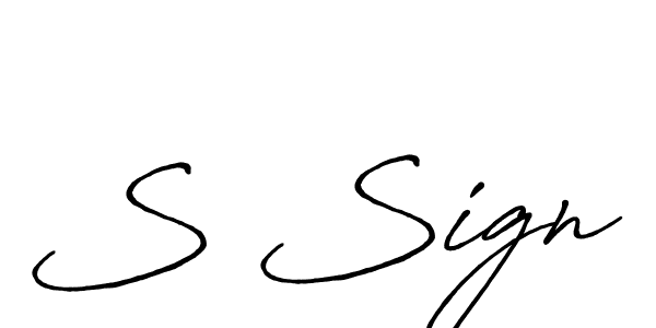 S Sign stylish signature style. Best Handwritten Sign (Antro_Vectra_Bolder) for my name. Handwritten Signature Collection Ideas for my name S Sign. S Sign signature style 7 images and pictures png