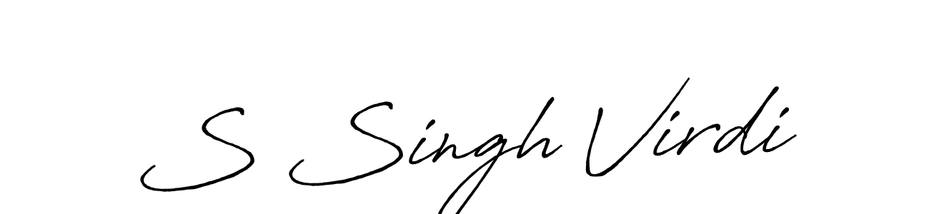 The best way (Antro_Vectra_Bolder) to make a short signature is to pick only two or three words in your name. The name S Singh Virdi include a total of six letters. For converting this name. S Singh Virdi signature style 7 images and pictures png