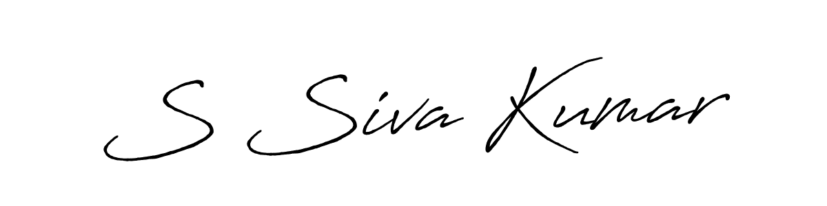 How to make S Siva Kumar name signature. Use Antro_Vectra_Bolder style for creating short signs online. This is the latest handwritten sign. S Siva Kumar signature style 7 images and pictures png
