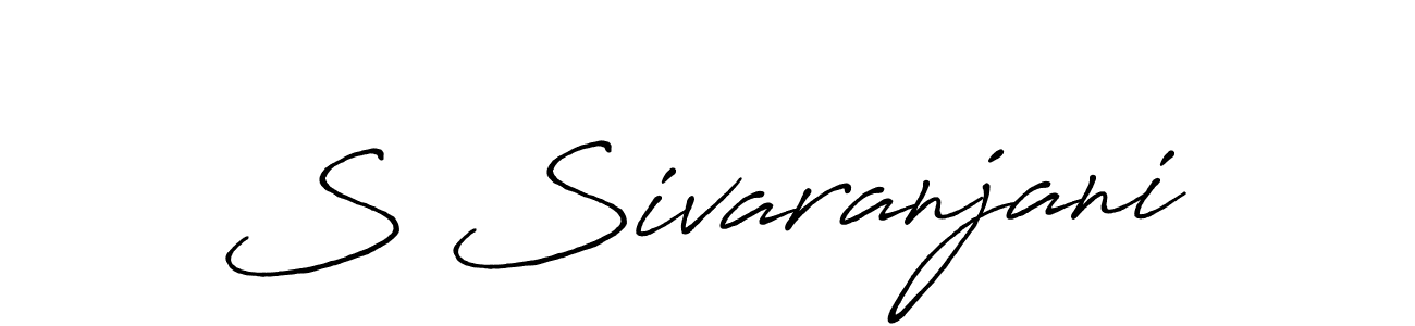 How to make S Sivaranjani name signature. Use Antro_Vectra_Bolder style for creating short signs online. This is the latest handwritten sign. S Sivaranjani signature style 7 images and pictures png