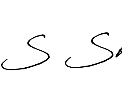 How to make S Sk name signature. Use Antro_Vectra_Bolder style for creating short signs online. This is the latest handwritten sign. S Sk signature style 7 images and pictures png