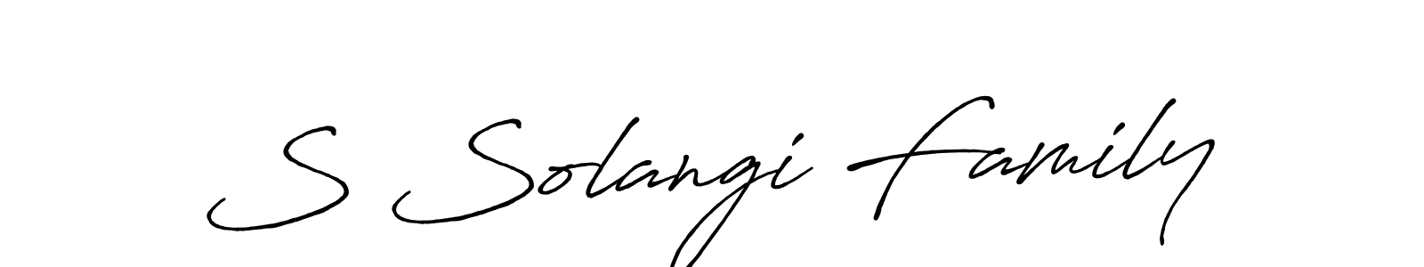 Also we have S Solangi Family name is the best signature style. Create professional handwritten signature collection using Antro_Vectra_Bolder autograph style. S Solangi Family signature style 7 images and pictures png