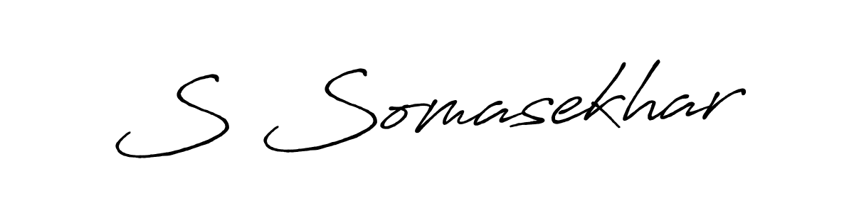 Create a beautiful signature design for name S Somasekhar. With this signature (Antro_Vectra_Bolder) fonts, you can make a handwritten signature for free. S Somasekhar signature style 7 images and pictures png