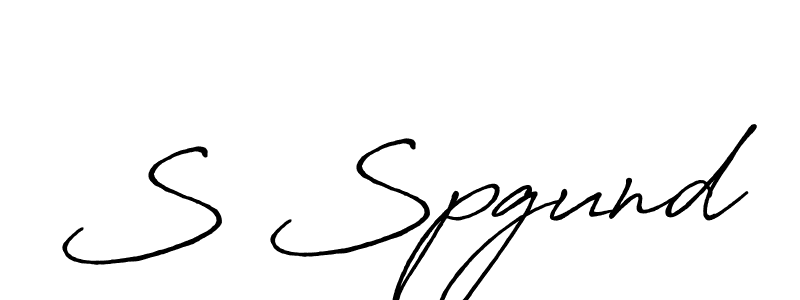 How to make S Spgund signature? Antro_Vectra_Bolder is a professional autograph style. Create handwritten signature for S Spgund name. S Spgund signature style 7 images and pictures png
