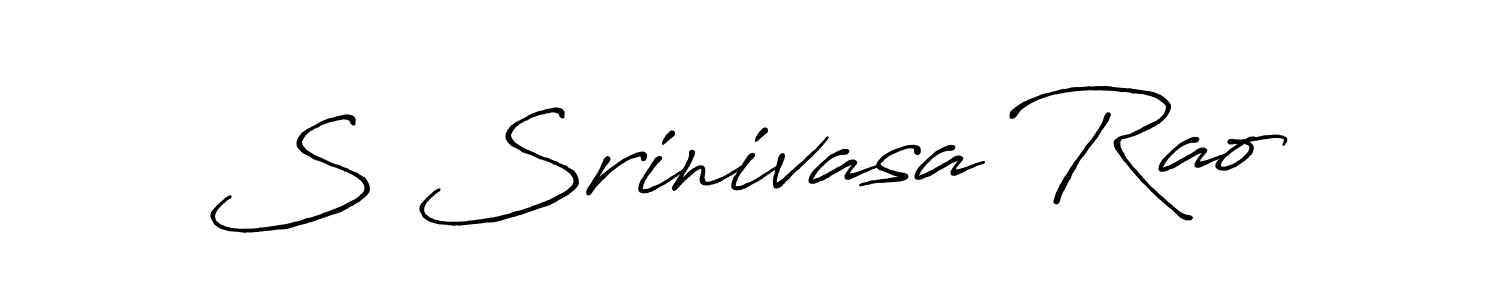 Use a signature maker to create a handwritten signature online. With this signature software, you can design (Antro_Vectra_Bolder) your own signature for name S Srinivasa Rao. S Srinivasa Rao signature style 7 images and pictures png