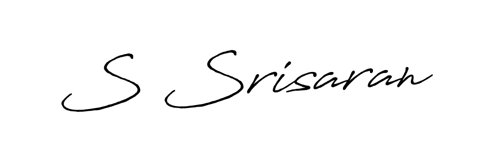 Use a signature maker to create a handwritten signature online. With this signature software, you can design (Antro_Vectra_Bolder) your own signature for name S Srisaran. S Srisaran signature style 7 images and pictures png