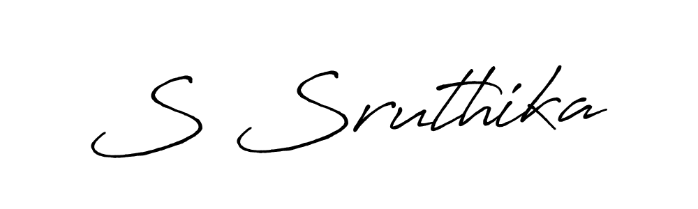 Antro_Vectra_Bolder is a professional signature style that is perfect for those who want to add a touch of class to their signature. It is also a great choice for those who want to make their signature more unique. Get S Sruthika name to fancy signature for free. S Sruthika signature style 7 images and pictures png