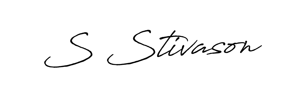 Create a beautiful signature design for name S Stivason. With this signature (Antro_Vectra_Bolder) fonts, you can make a handwritten signature for free. S Stivason signature style 7 images and pictures png