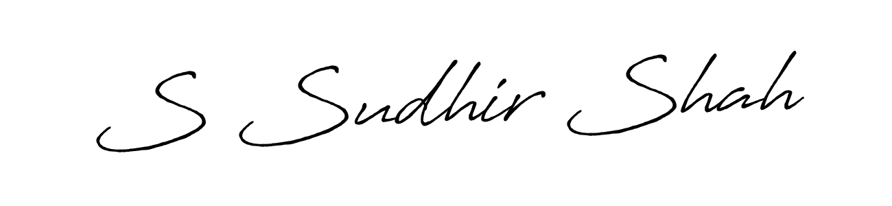 Make a beautiful signature design for name S Sudhir Shah. Use this online signature maker to create a handwritten signature for free. S Sudhir Shah signature style 7 images and pictures png