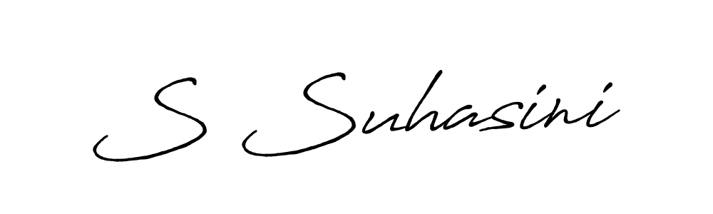 Design your own signature with our free online signature maker. With this signature software, you can create a handwritten (Antro_Vectra_Bolder) signature for name S Suhasini. S Suhasini signature style 7 images and pictures png