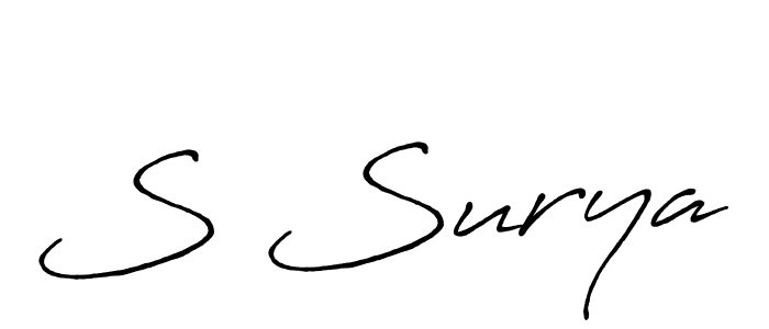 Make a beautiful signature design for name S Surya. Use this online signature maker to create a handwritten signature for free. S Surya signature style 7 images and pictures png