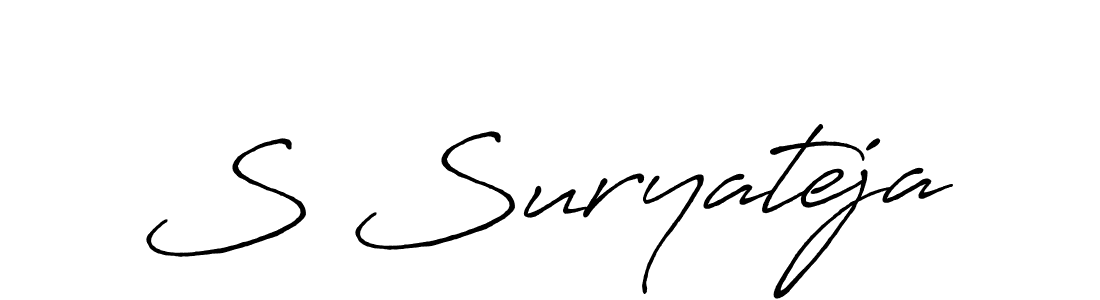 How to make S Suryateja signature? Antro_Vectra_Bolder is a professional autograph style. Create handwritten signature for S Suryateja name. S Suryateja signature style 7 images and pictures png