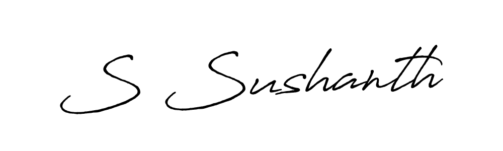 S Sushanth stylish signature style. Best Handwritten Sign (Antro_Vectra_Bolder) for my name. Handwritten Signature Collection Ideas for my name S Sushanth. S Sushanth signature style 7 images and pictures png