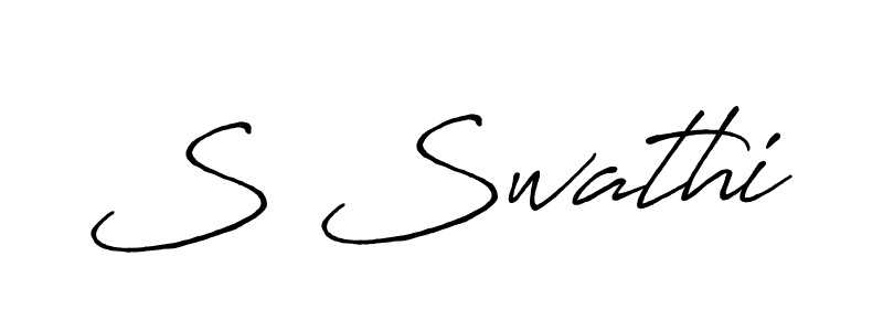 Best and Professional Signature Style for S Swathi. Antro_Vectra_Bolder Best Signature Style Collection. S Swathi signature style 7 images and pictures png