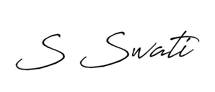 You should practise on your own different ways (Antro_Vectra_Bolder) to write your name (S Swati) in signature. don't let someone else do it for you. S Swati signature style 7 images and pictures png
