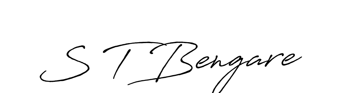 Here are the top 10 professional signature styles for the name S T Bengare. These are the best autograph styles you can use for your name. S T Bengare signature style 7 images and pictures png