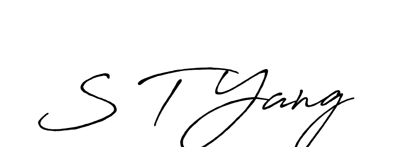 It looks lik you need a new signature style for name S T Yang. Design unique handwritten (Antro_Vectra_Bolder) signature with our free signature maker in just a few clicks. S T Yang signature style 7 images and pictures png