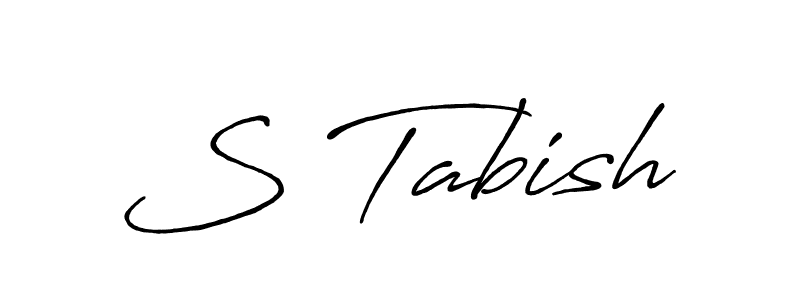 How to make S Tabish signature? Antro_Vectra_Bolder is a professional autograph style. Create handwritten signature for S Tabish name. S Tabish signature style 7 images and pictures png