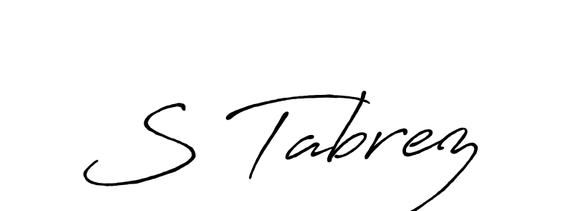 How to Draw S Tabrez signature style? Antro_Vectra_Bolder is a latest design signature styles for name S Tabrez. S Tabrez signature style 7 images and pictures png