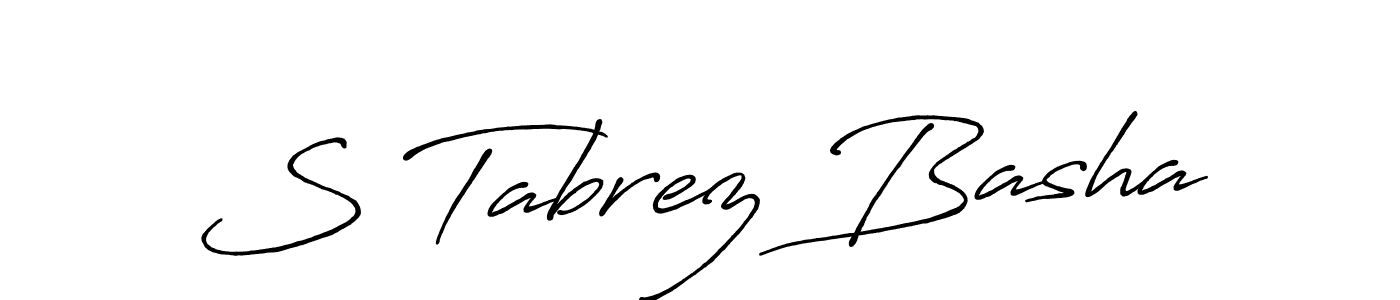 You can use this online signature creator to create a handwritten signature for the name S Tabrez Basha. This is the best online autograph maker. S Tabrez Basha signature style 7 images and pictures png