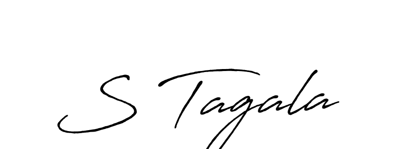 How to make S Tagala signature? Antro_Vectra_Bolder is a professional autograph style. Create handwritten signature for S Tagala name. S Tagala signature style 7 images and pictures png