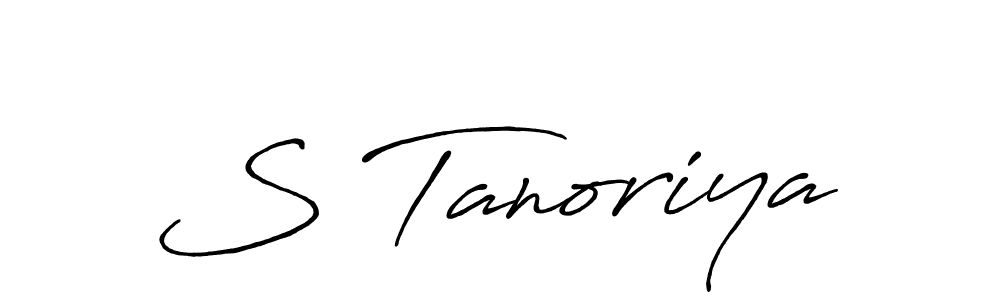 You should practise on your own different ways (Antro_Vectra_Bolder) to write your name (S Tanoriya) in signature. don't let someone else do it for you. S Tanoriya signature style 7 images and pictures png