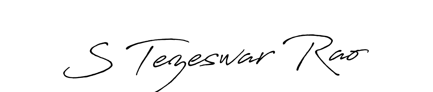 Make a beautiful signature design for name S Tezeswar Rao. Use this online signature maker to create a handwritten signature for free. S Tezeswar Rao signature style 7 images and pictures png