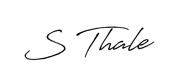 How to make S Thale signature? Antro_Vectra_Bolder is a professional autograph style. Create handwritten signature for S Thale name. S Thale signature style 7 images and pictures png